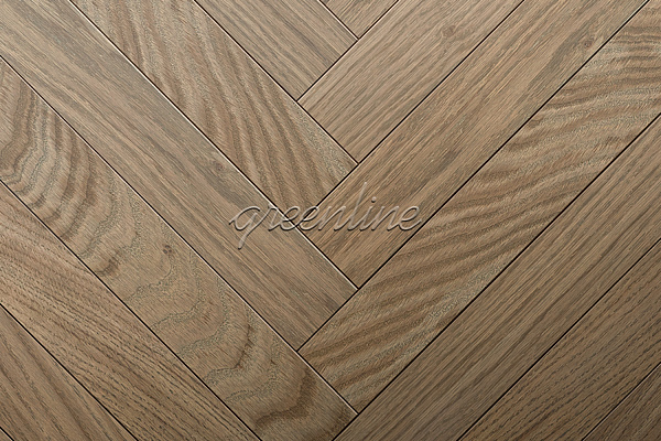 Инженерная доска Greenline Английская ёлка Deluxe 104 Дуб Сиена 520/125мм